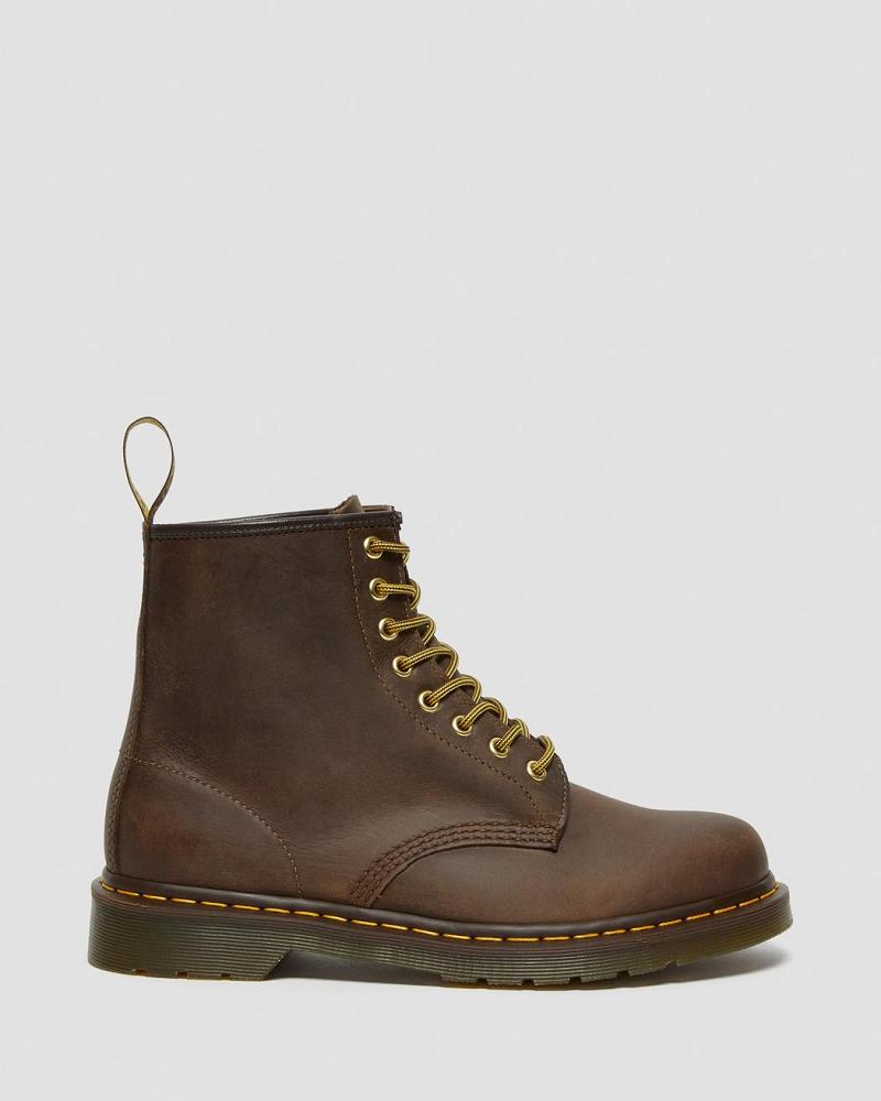 Dr Martens 1460 Crazy Horse Leren Veterlaarzen Heren Bruin | NL 301BEX